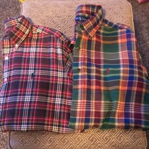 Two Ralph Lauren Button Down Shirts